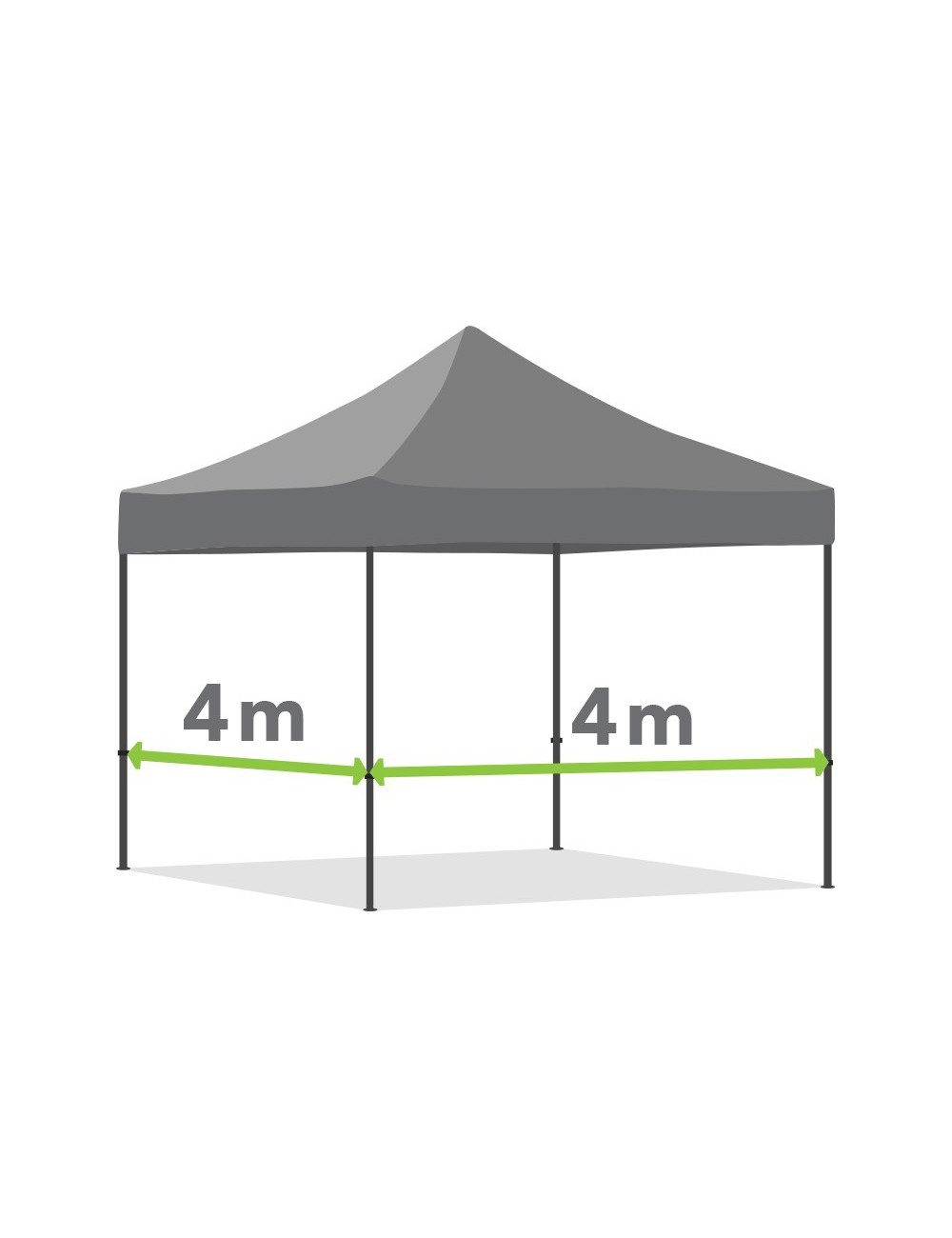 Tonnelle pliante de 4m x 4m