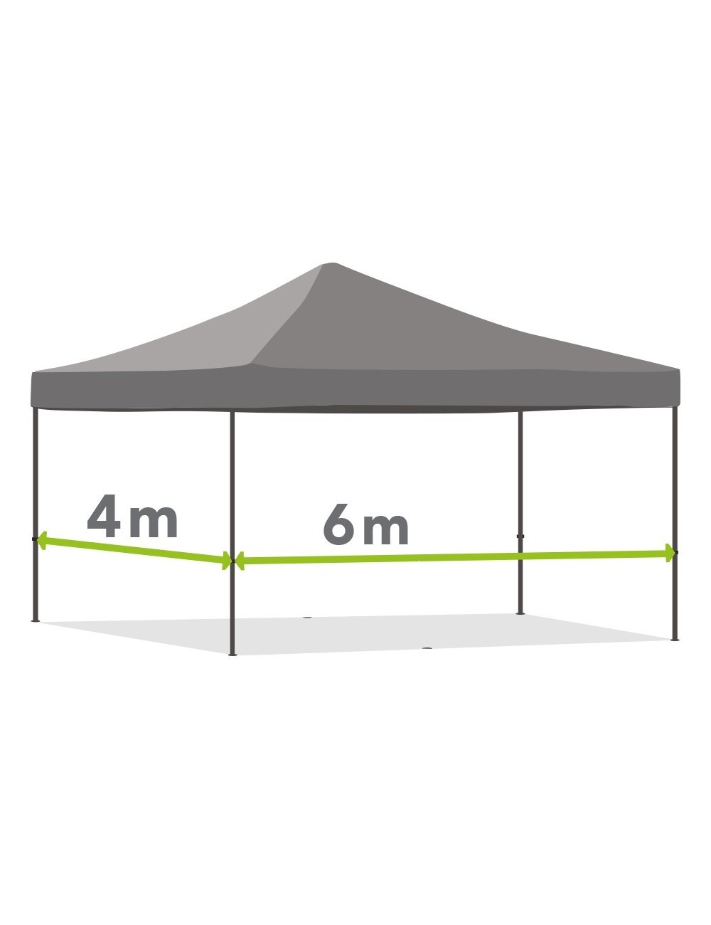Tonnelle pliante de 4m x 6m
